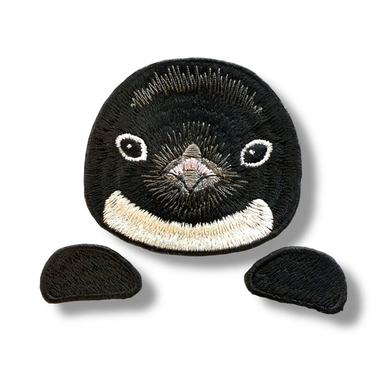 アデリーペンギンの証明写真刺繍ワッペン