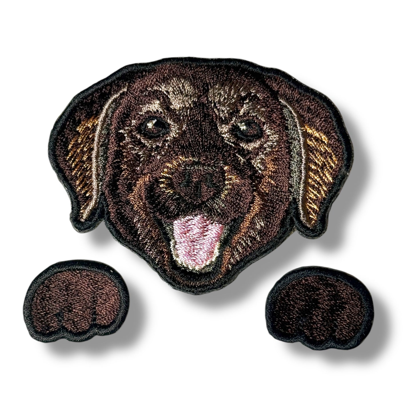 ラブラドール・レトリバーの刺繍ワッペン