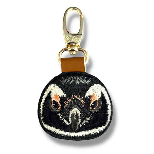 マゼランペンギンの証明写真刺繍ワッペン