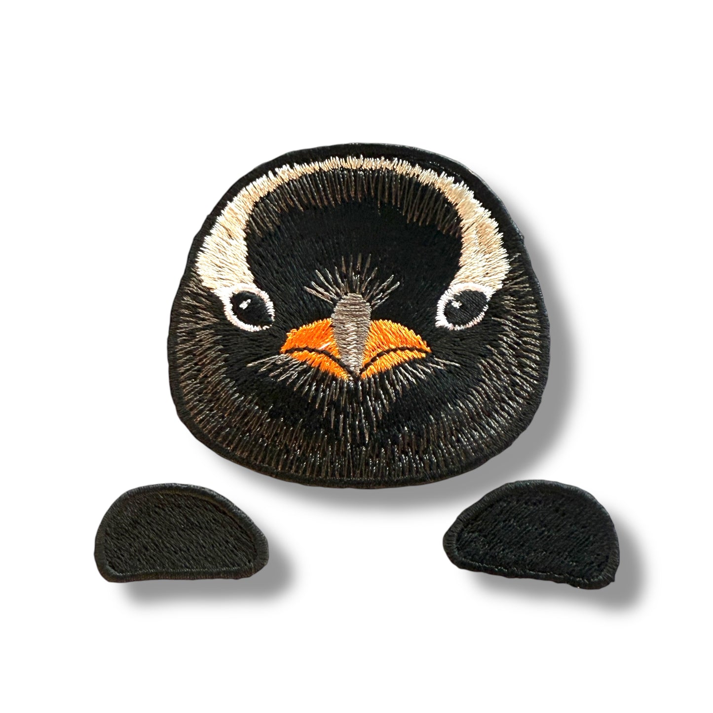 ジェンツーペンギンの証明写真刺繍ワッペン