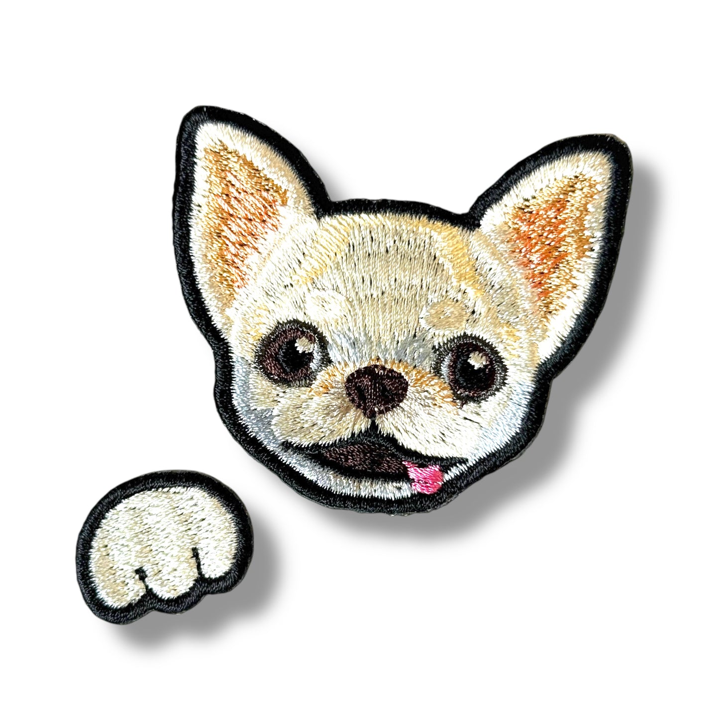 スムースチワワの刺繍ワッペン