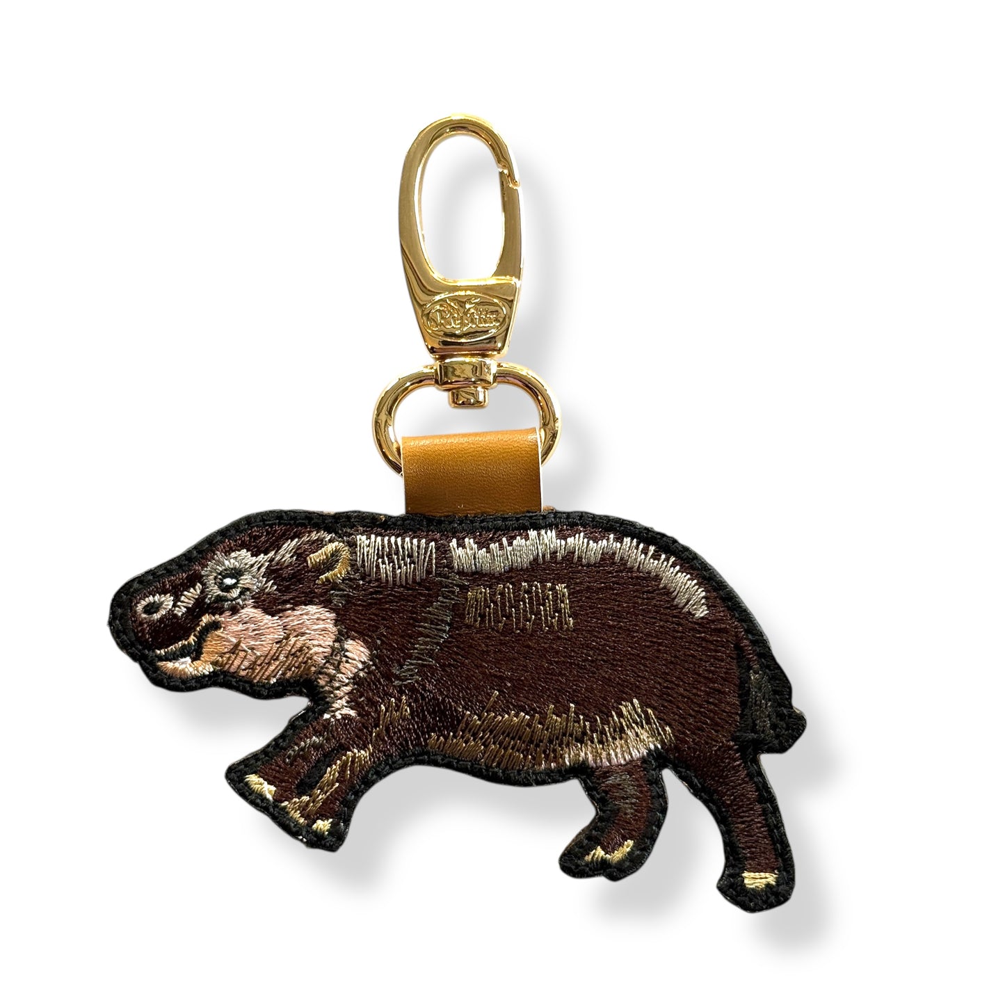 コビトカバの刺繍ワッペン