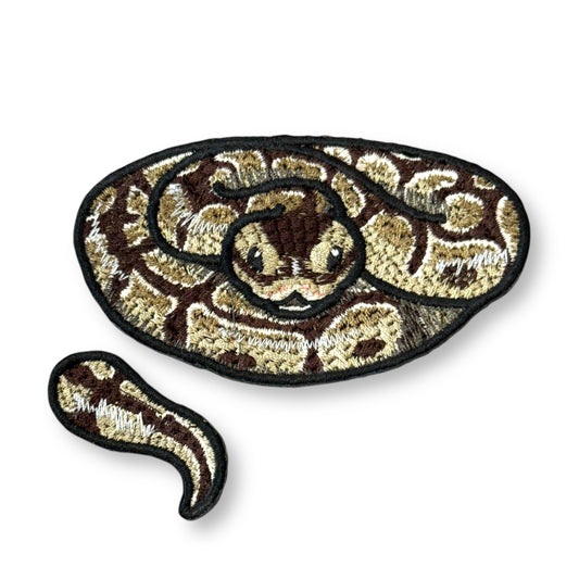 ボールパイソンの刺繍ワッペン