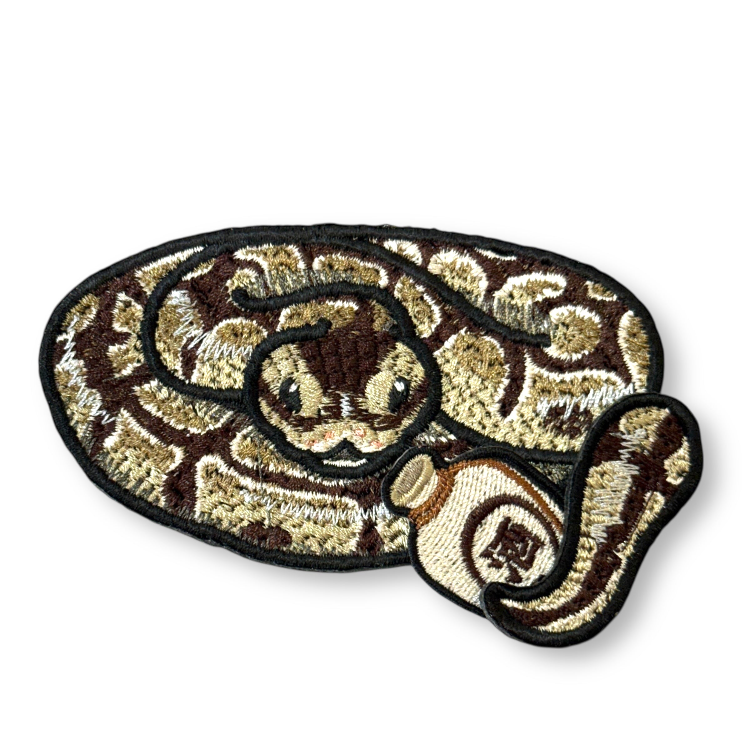 メンズ ✨極美品✨SUPPLIER サプライヤー ヘビ柄 蛇 パイソン 刺繍ロゴ L