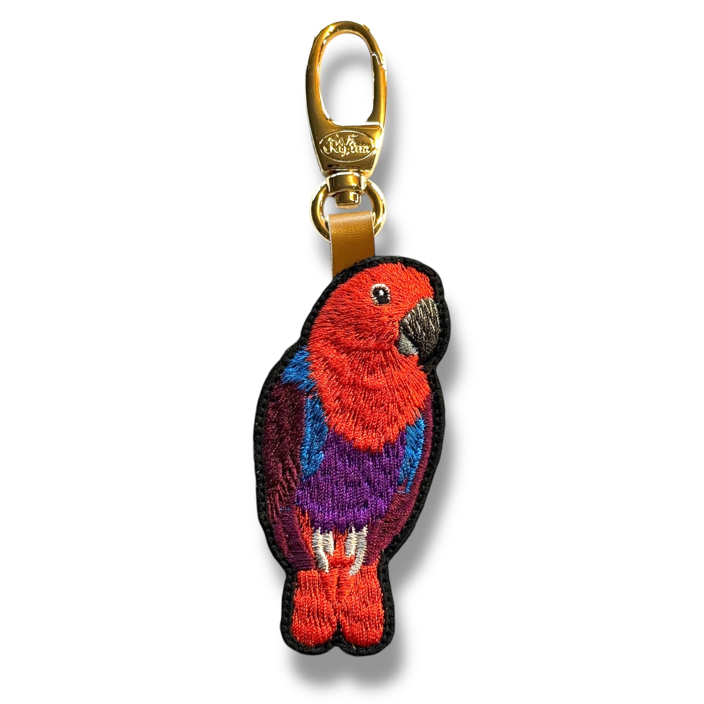オオハナインコの刺繍ワッペン
