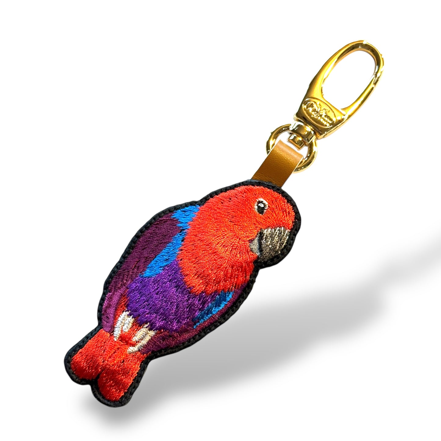 オオハナインコの刺繍ワッペン
