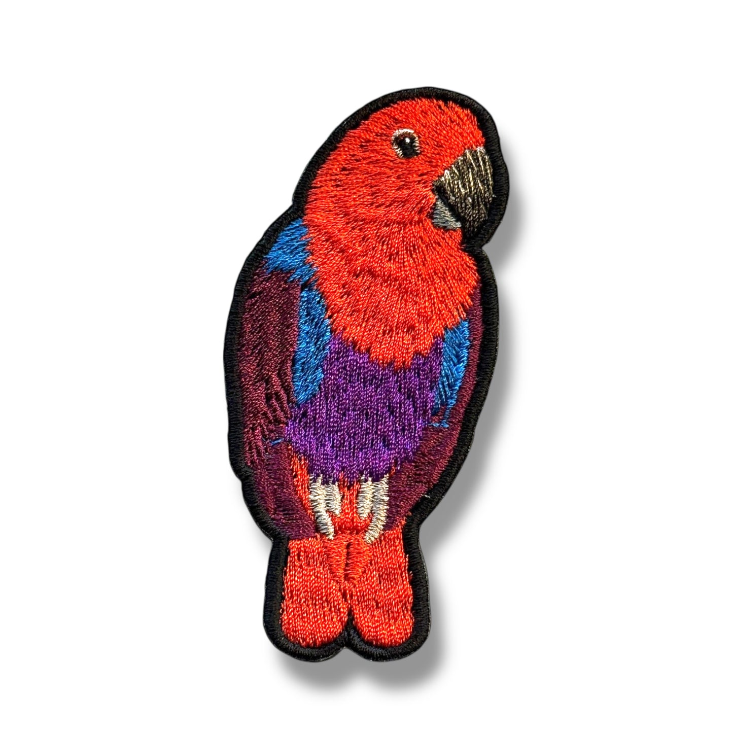 オオハナインコの刺繍ワッペン