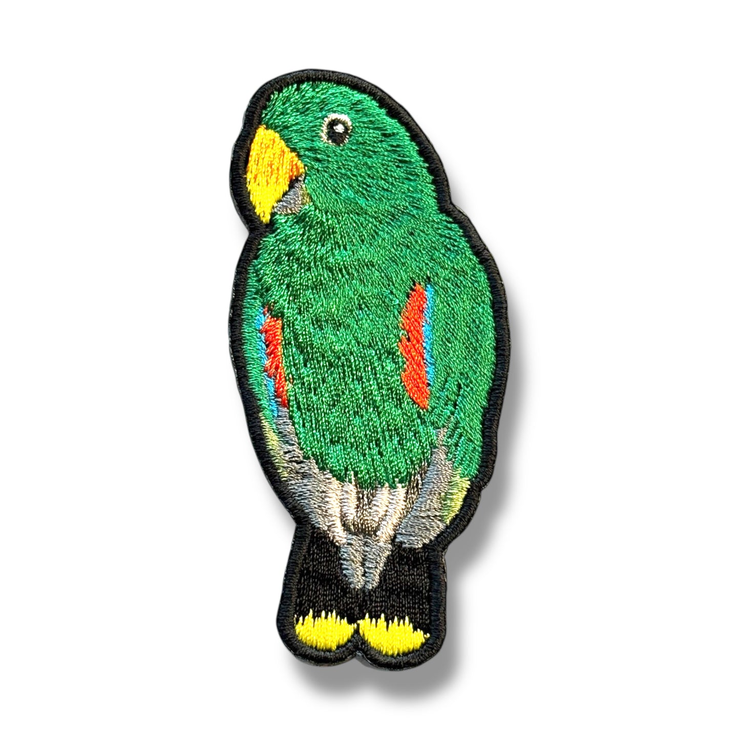 オオハナインコの刺繍ワッペン