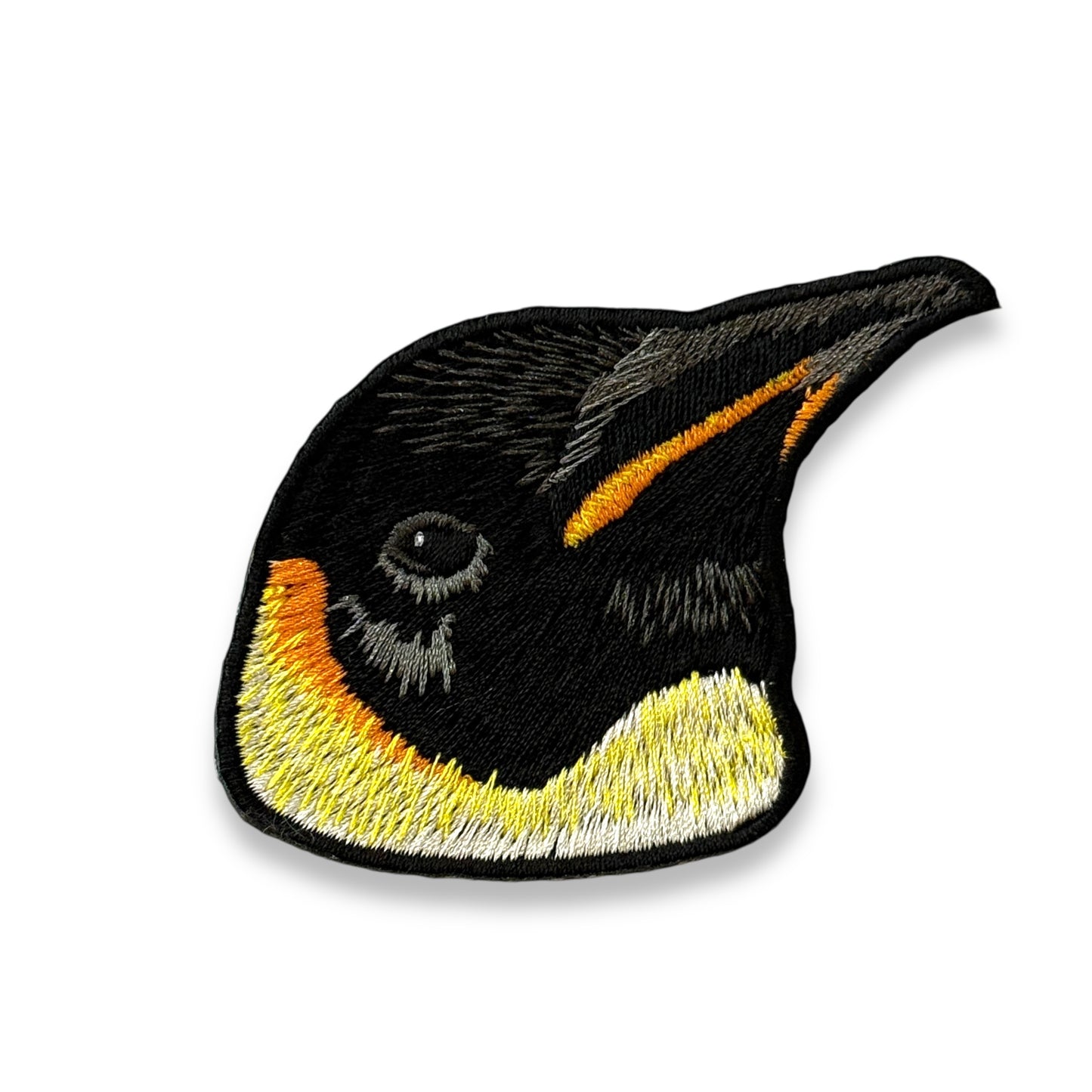 コウテイペンギンの証明写真刺繍ワッペン