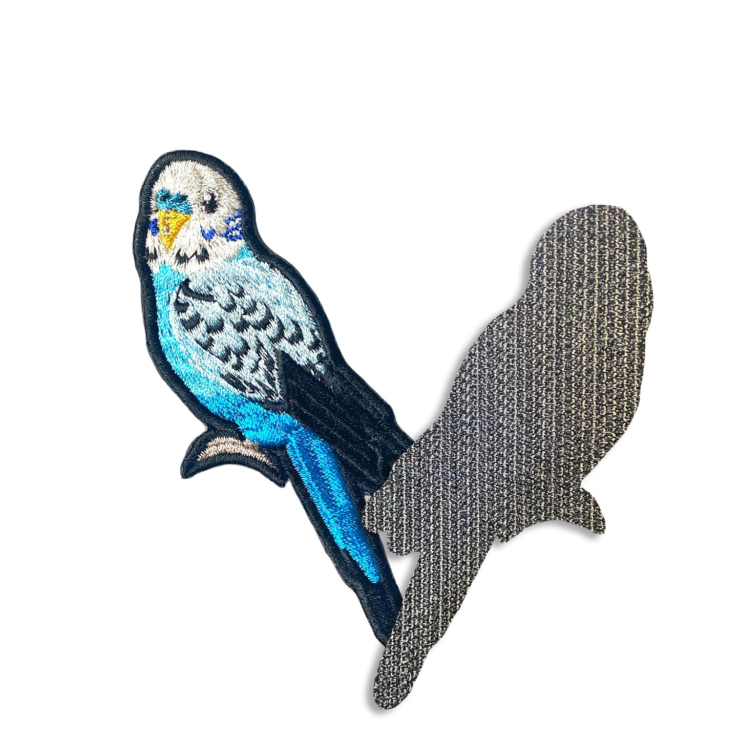 セキセイインコの刺繍ワッペン