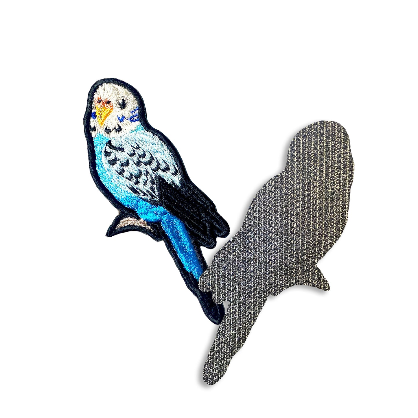 セキセイインコの刺繍ワッペン