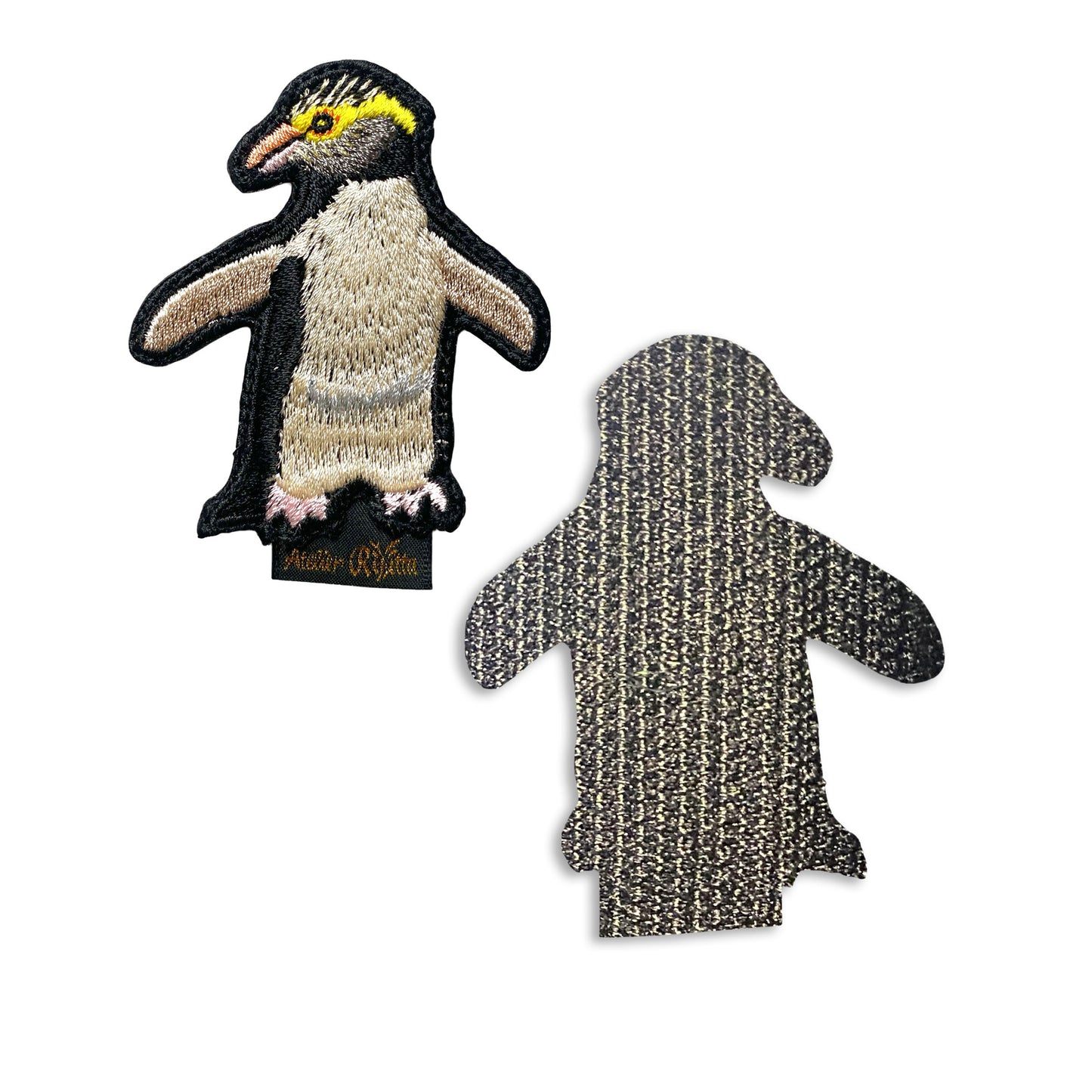 キンメペンギンの刺繍ワッペン