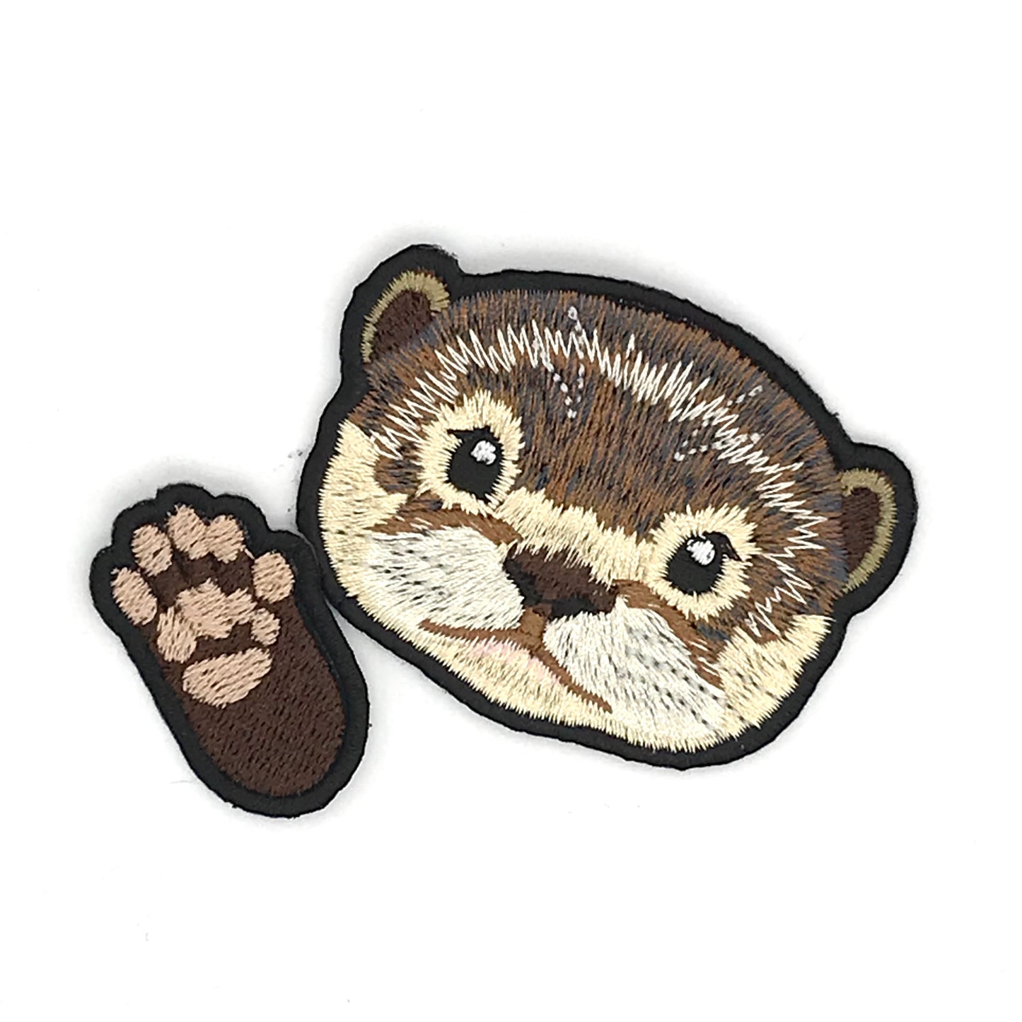 コツメカワウソの刺繍ワッペン