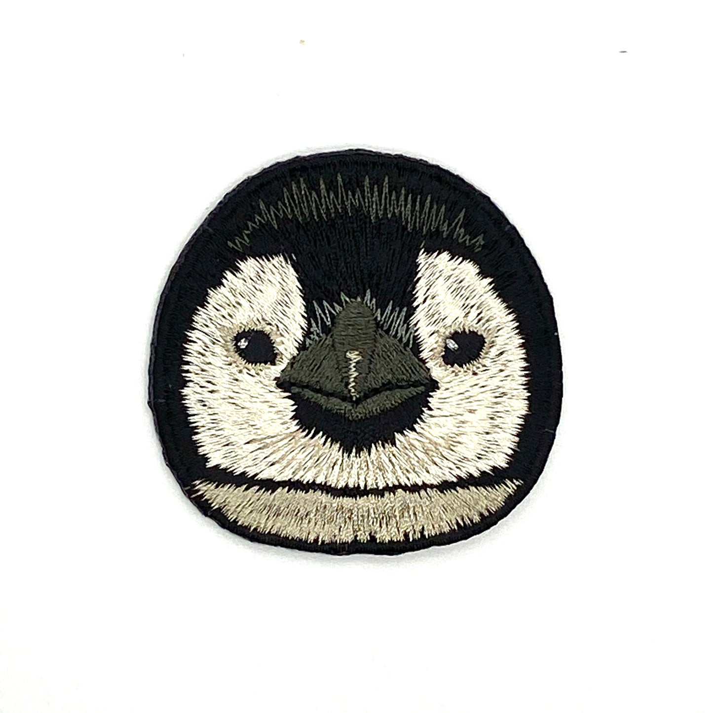 コウテイペンギンヒナの証明写真刺繍ワッペン