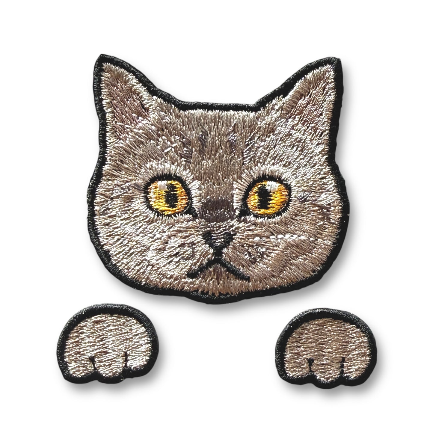 ブリティッシュショートヘアの刺繍ワッペン