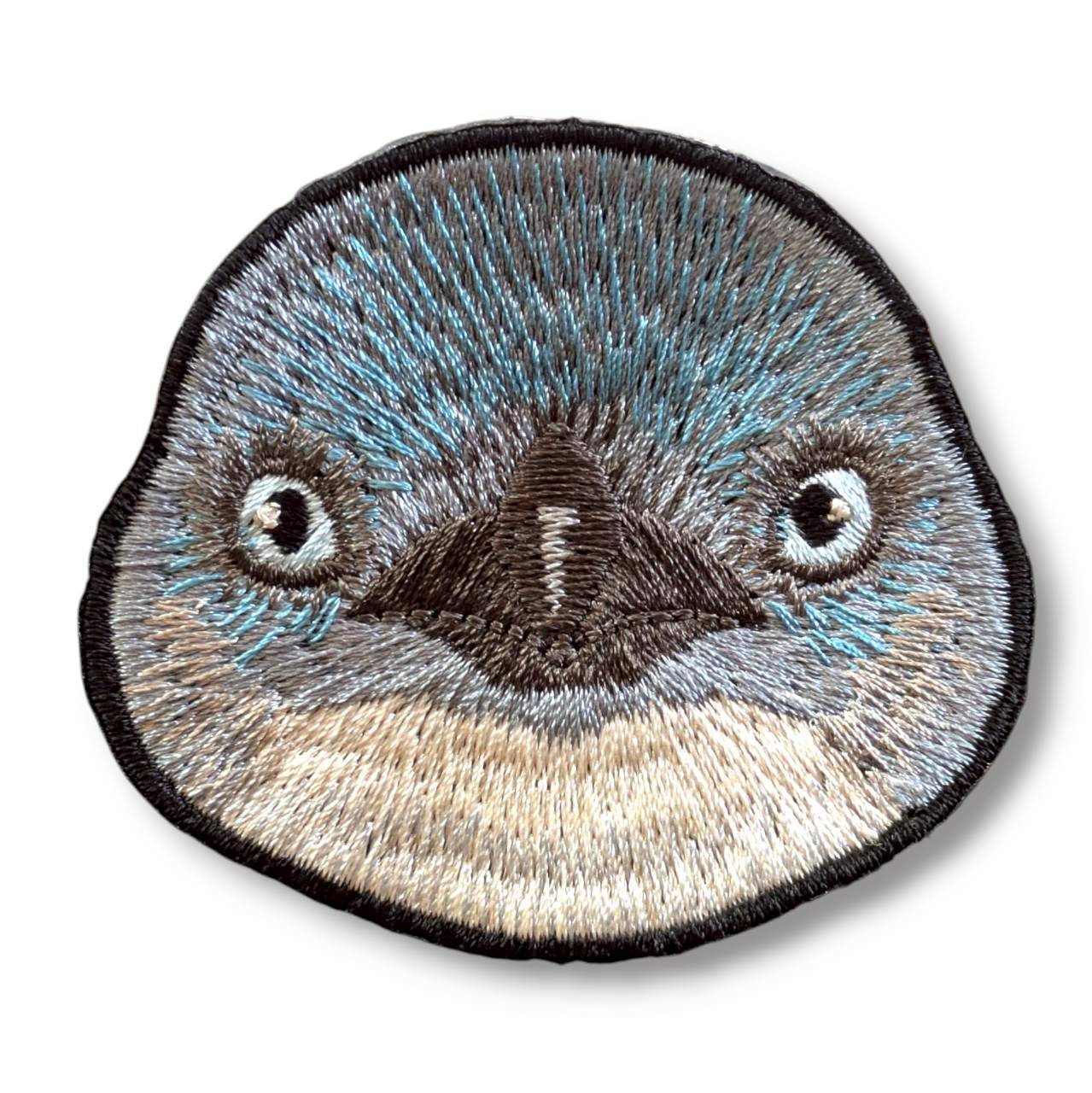 コガタペンギンの証明写真刺繍ワッペン