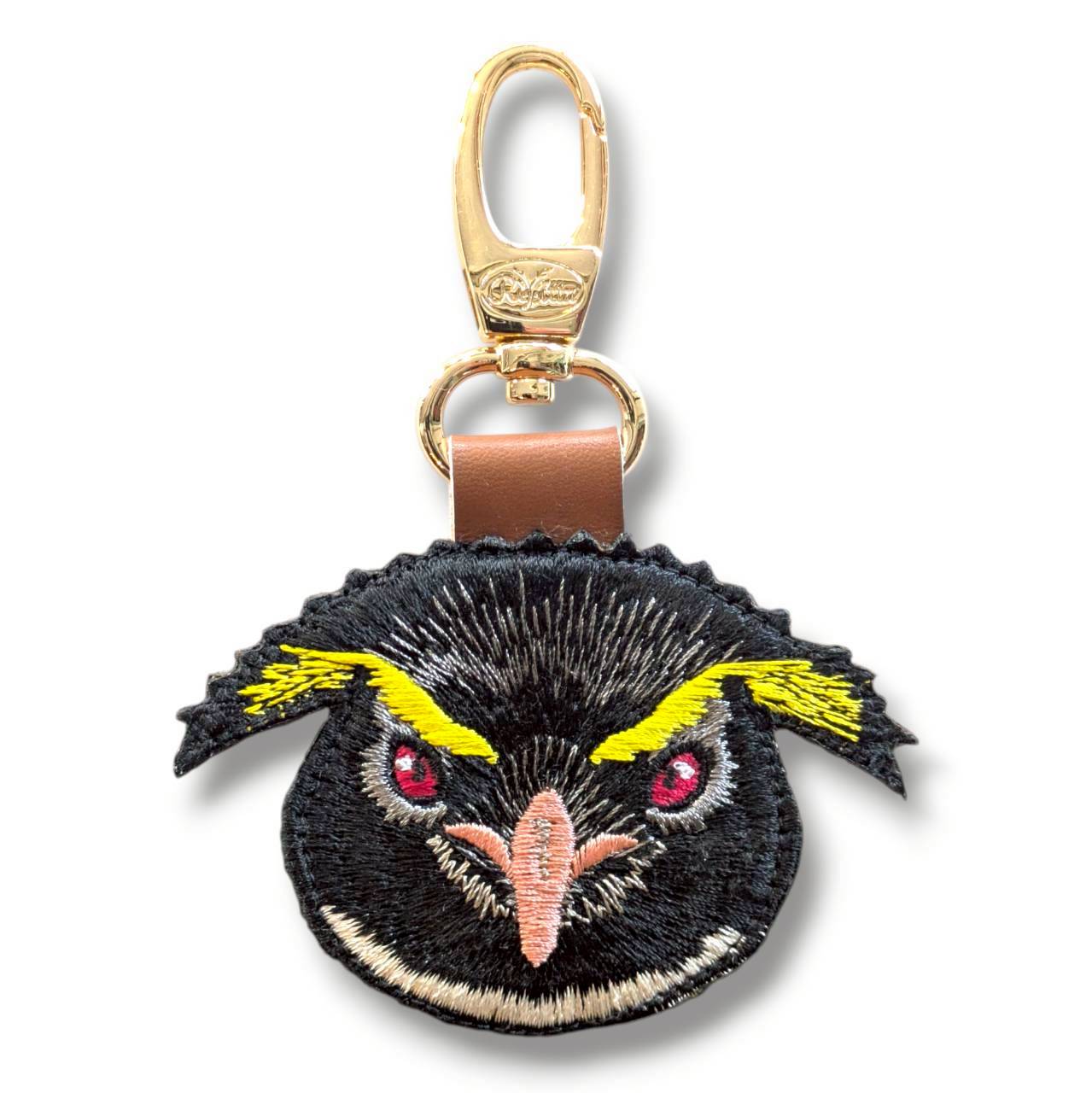 イワトビペンギンの証明写真刺繍ワッペン
