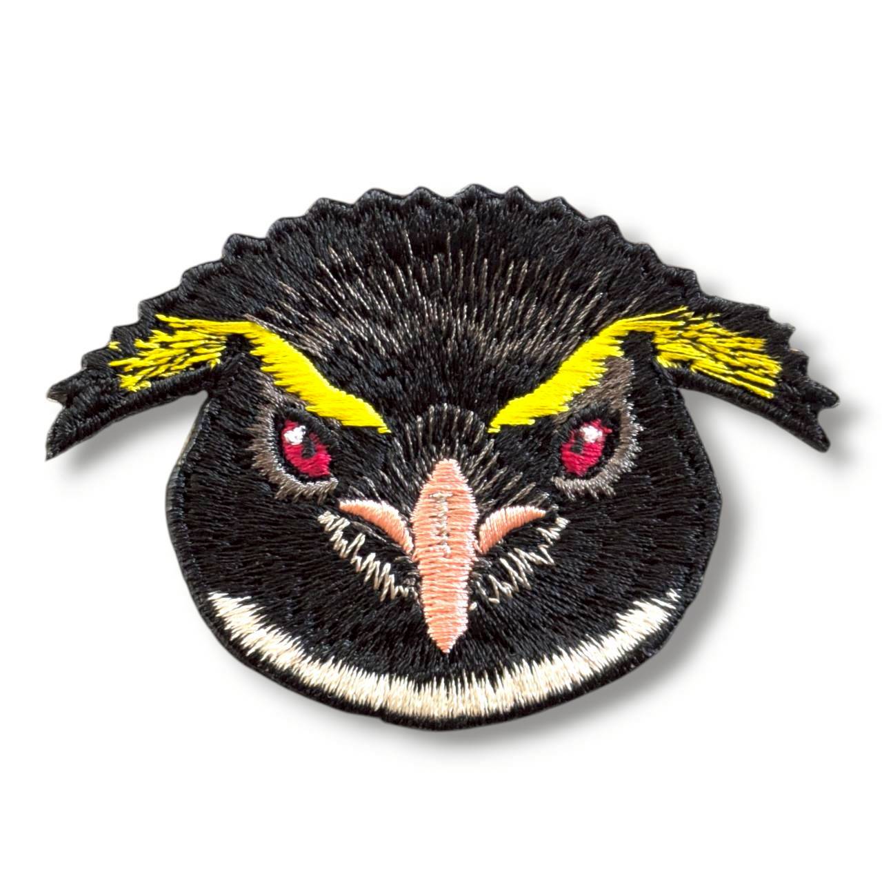 イワトビペンギンの証明写真刺繍ワッペン