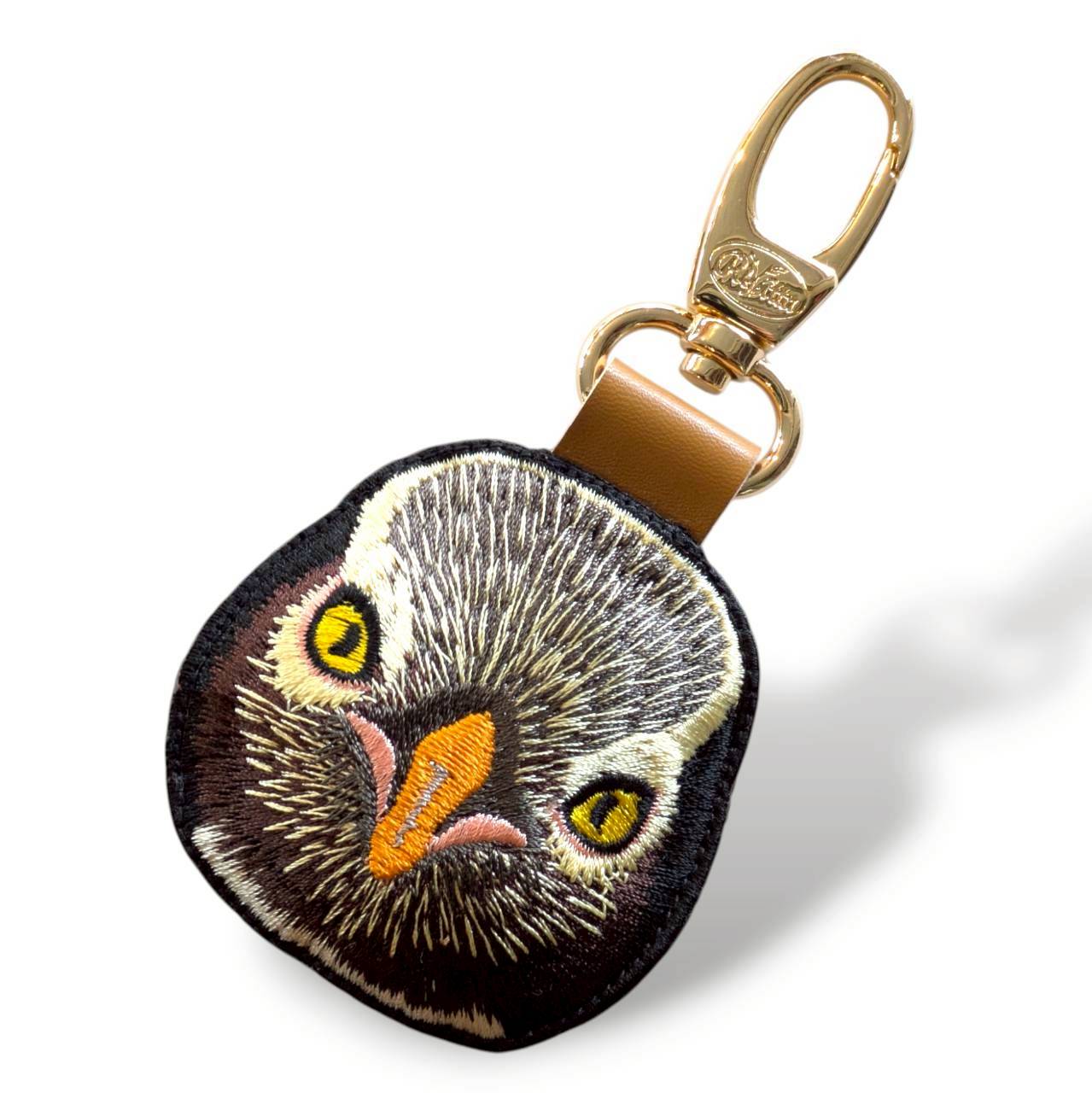 キンメペンギンの証明写真刺繍ワッペン
