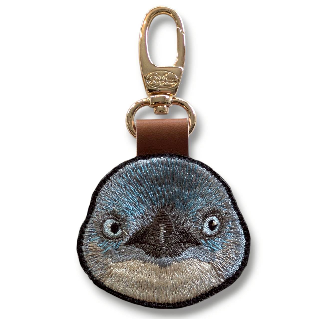 コガタペンギンの証明写真刺繍ワッペン