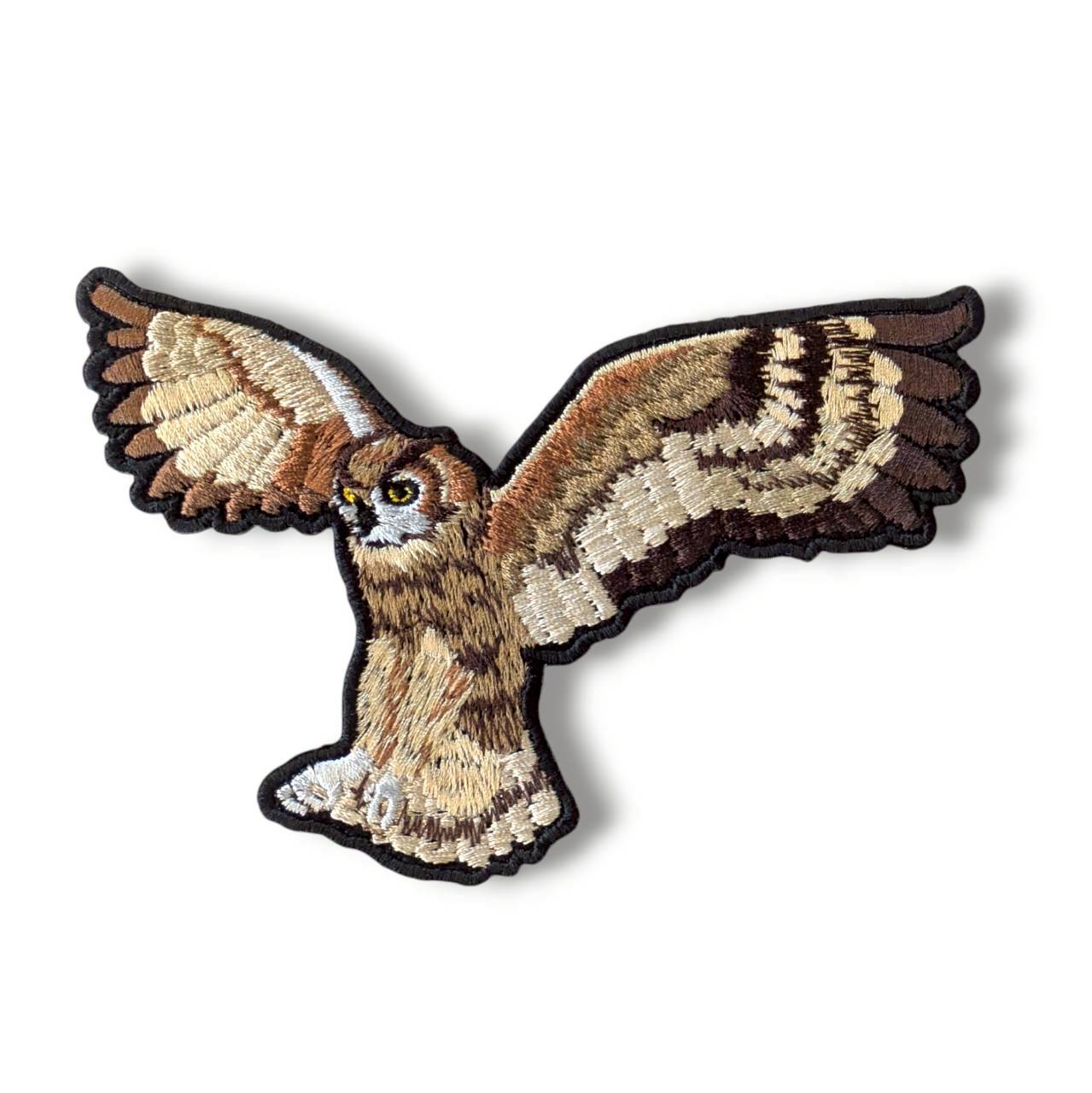 ベンガルワシミミズクの刺繍ワッペン
