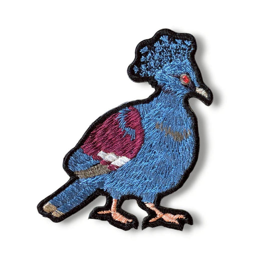 カンムリバトの刺繍ワッペン