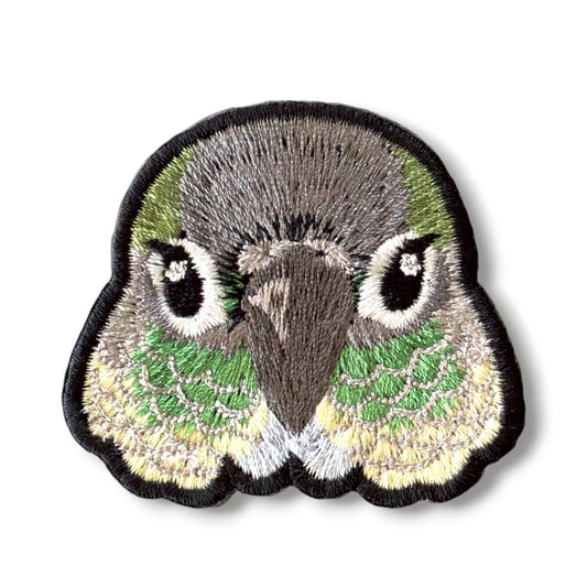 ウロコインコの証明写真刺繍ワッペン