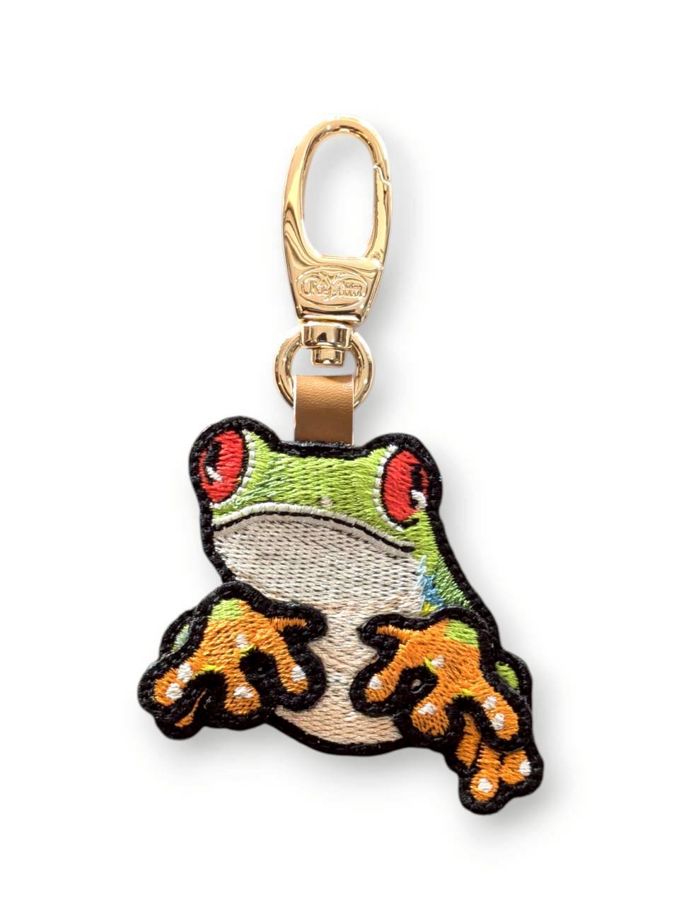 アカメアマガエルの刺繍ワッペン