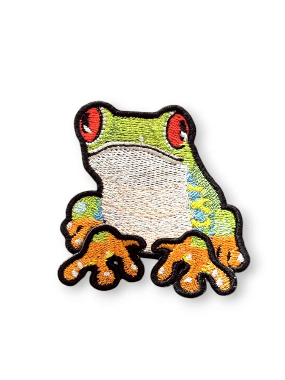 アカメアマガエルの刺繍ワッペン