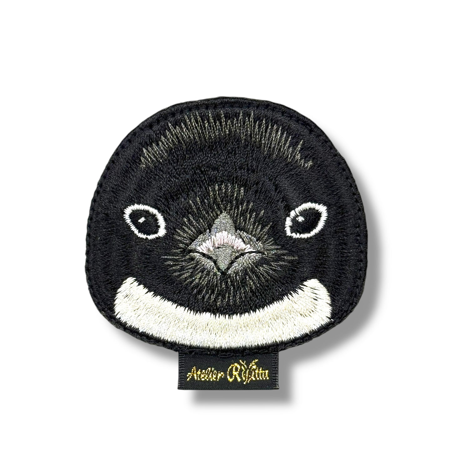 アデリーペンギンの証明写真刺繍ワッペン