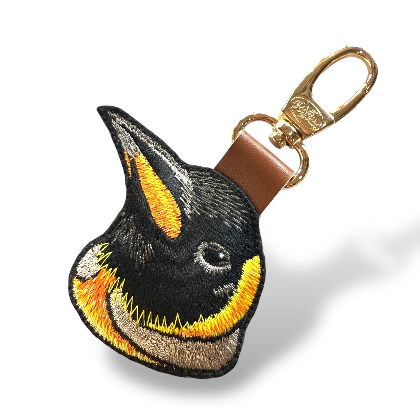 オウサマペンギンの証明写真刺繍ワッペン
