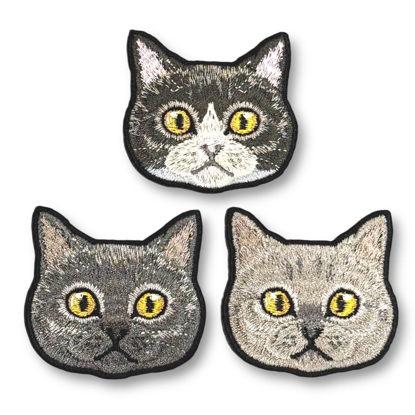 ブリティッシュショートヘアの刺繍ワッペン