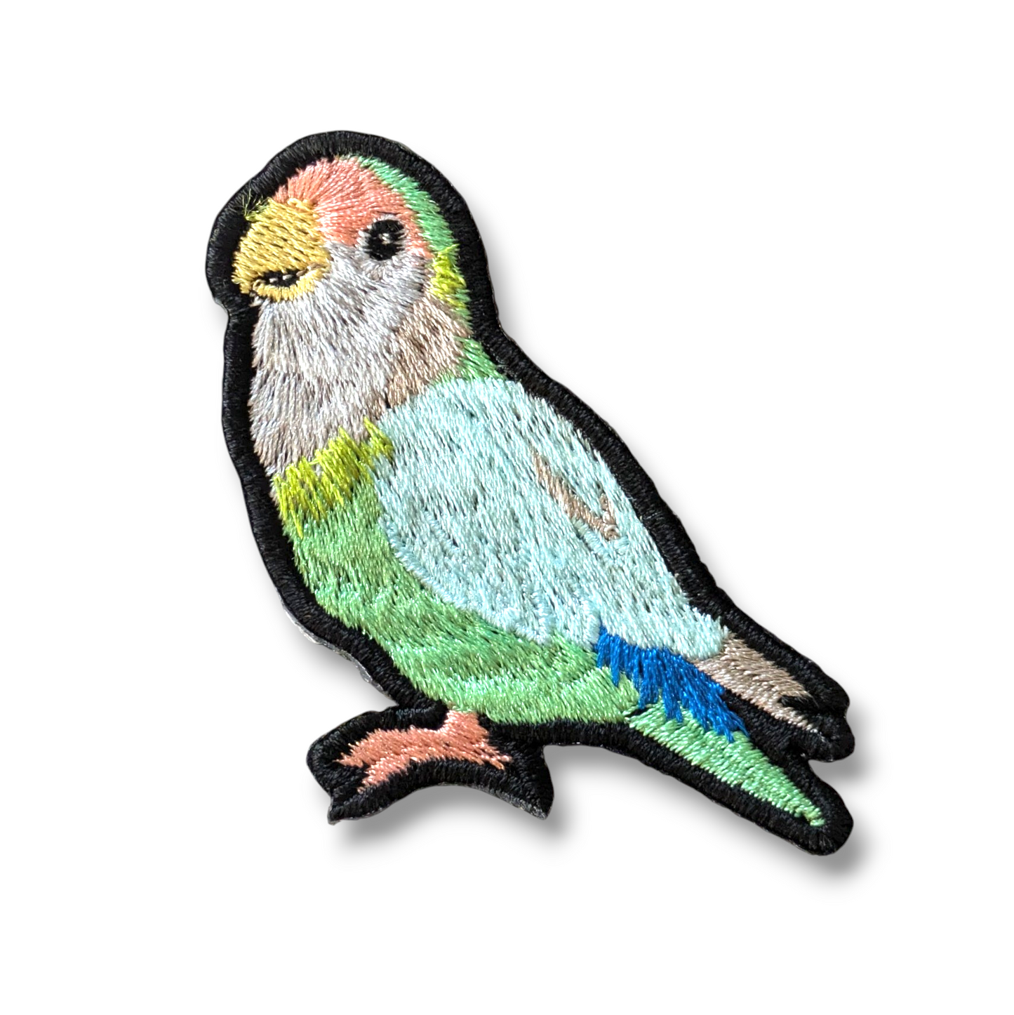 コザクラインコの刺繍ワッペン