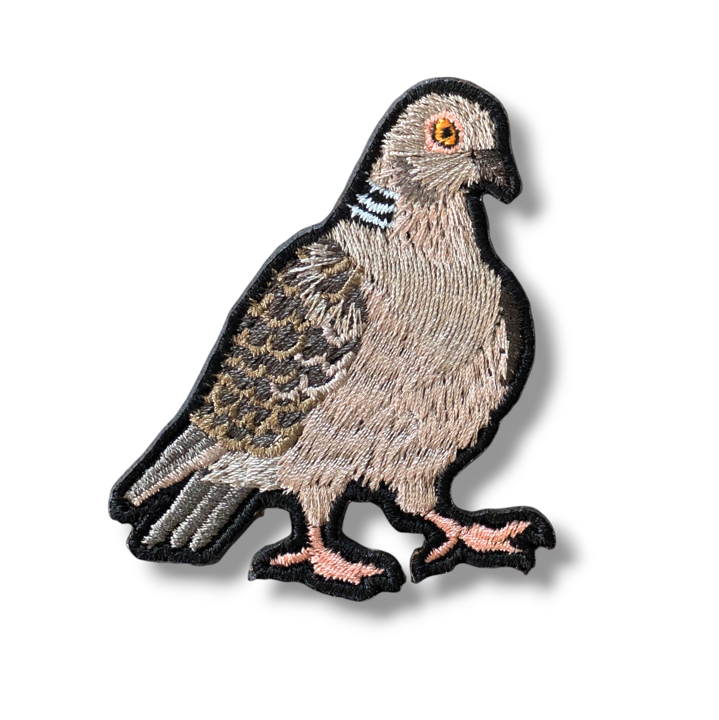 キジバトの刺繍ワッペン