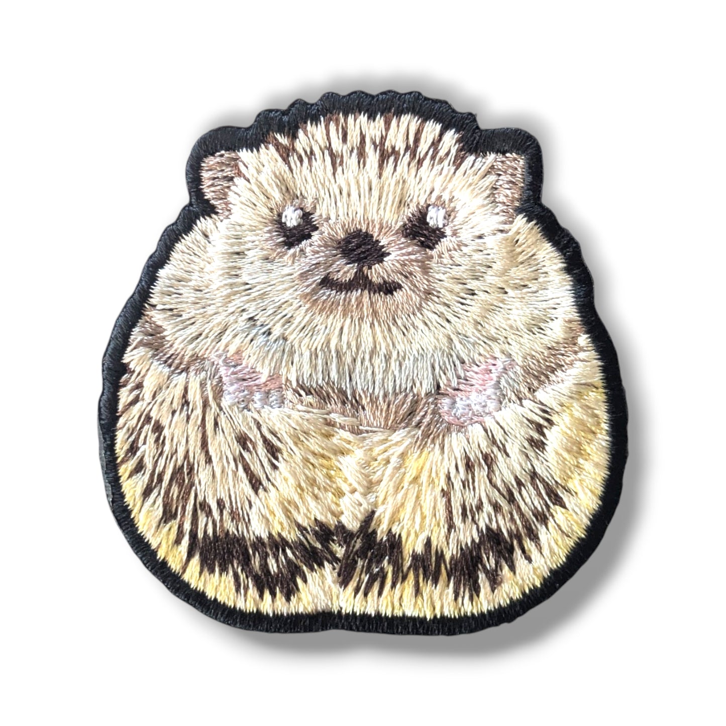 ハリネズミの刺繍ワッペン