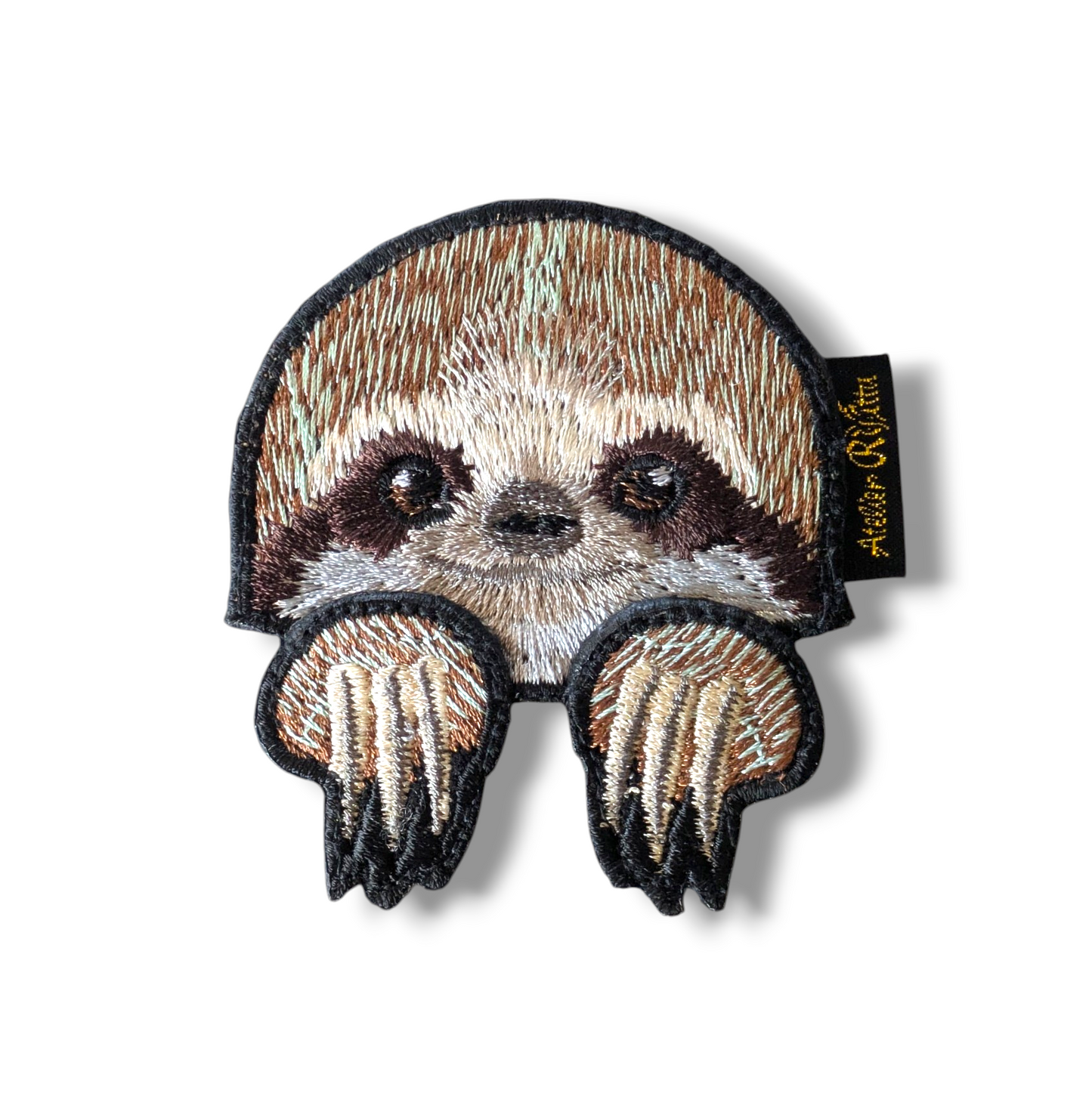ミユビナマケモノの刺繍ワッペン