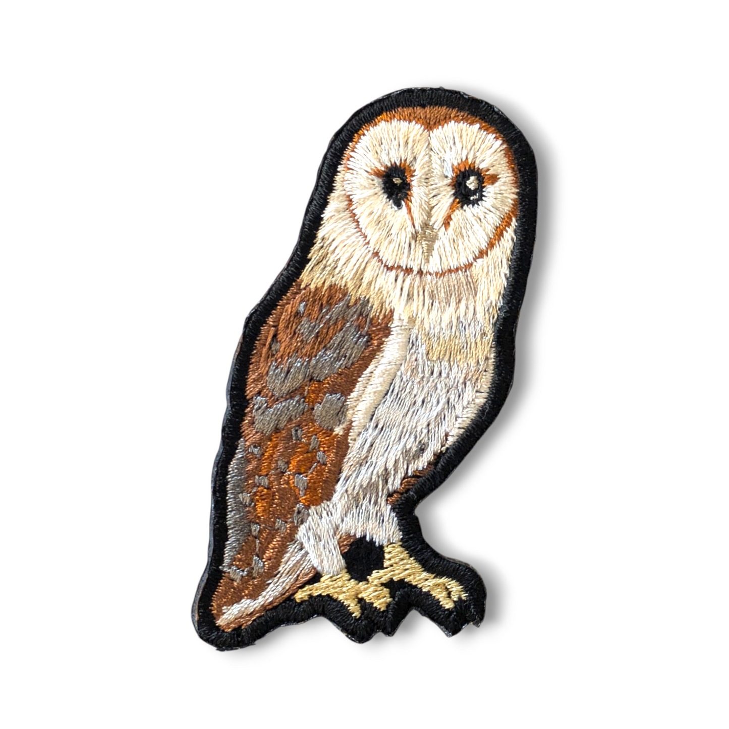 メンフクロウの刺繍ワッペン
