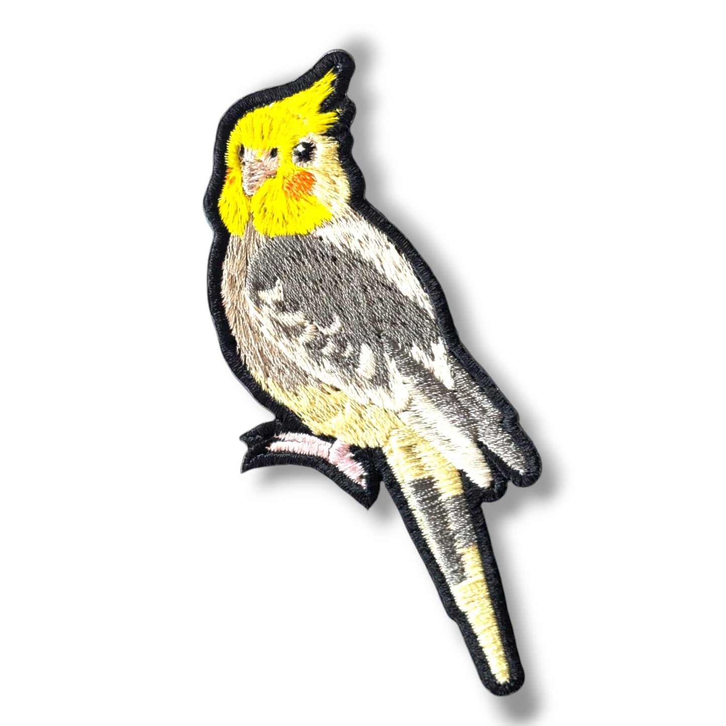 オカメインコの刺繍ワッペン
