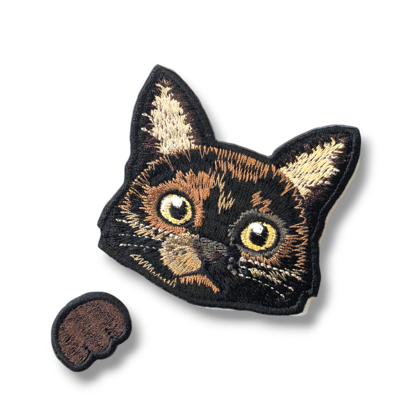 サビネコの刺繍ワッペン