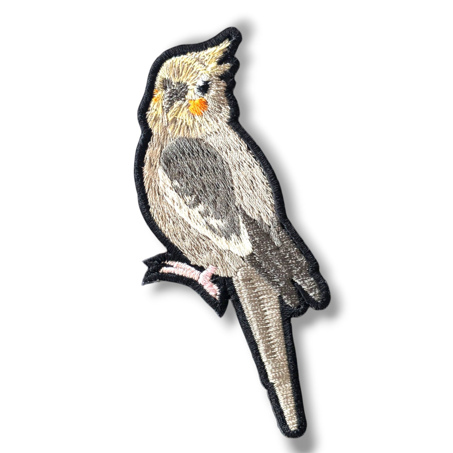 オカメインコの刺繍ワッペン