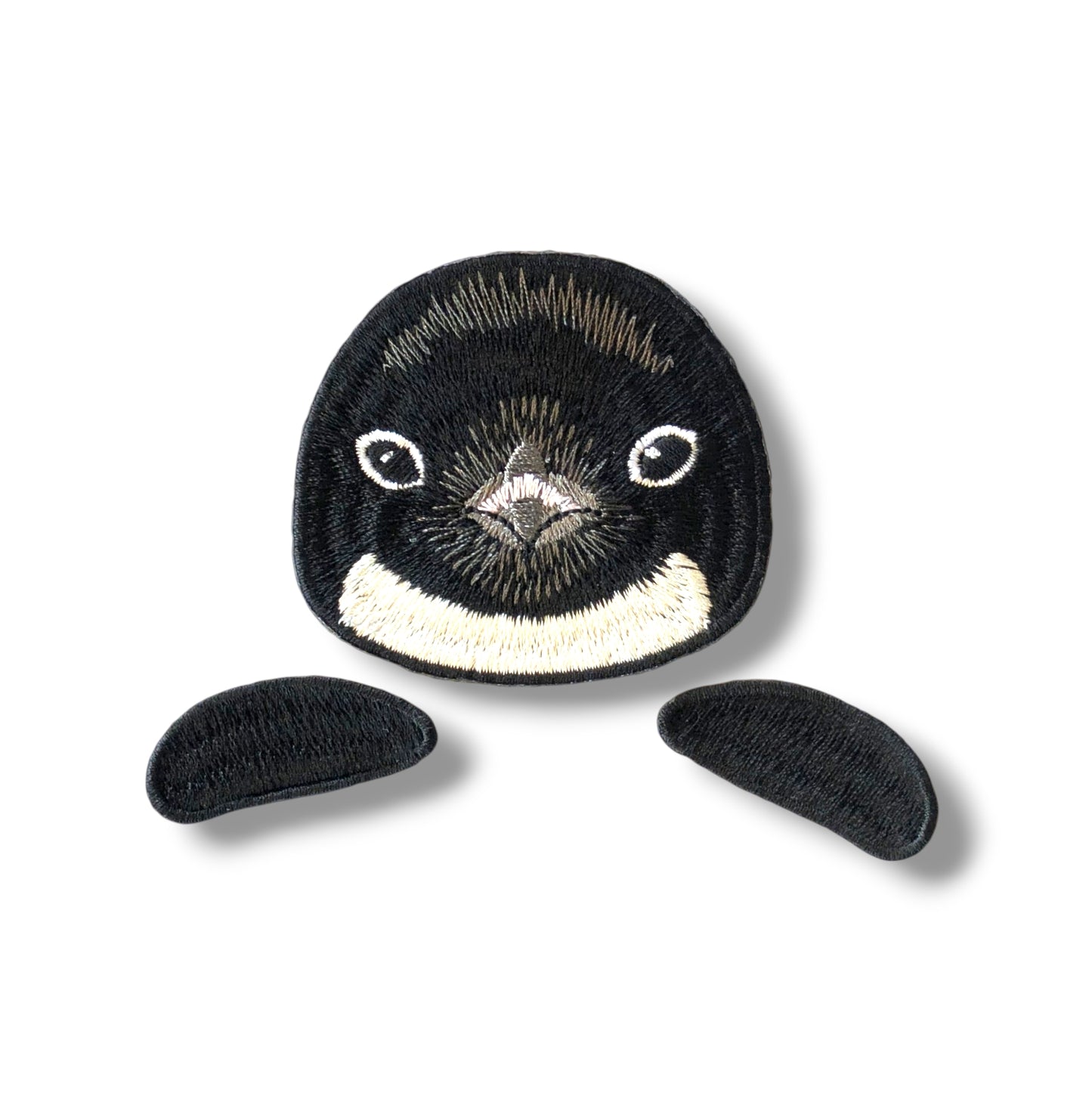 アデリーペンギンの証明写真刺繍ワッペン