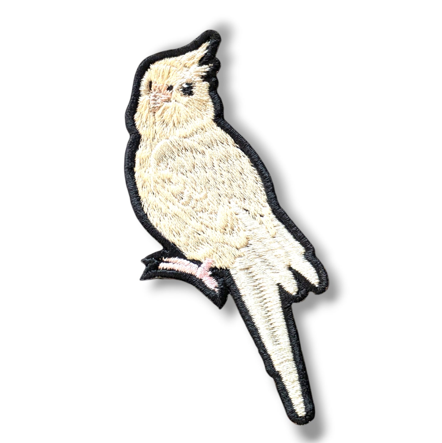 オカメインコの刺繍ワッペン