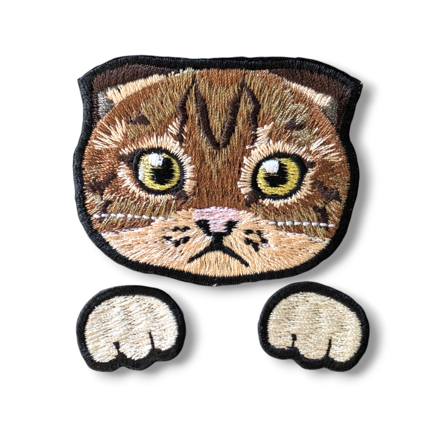 スコティッシュフォールドの刺繍ワッペン