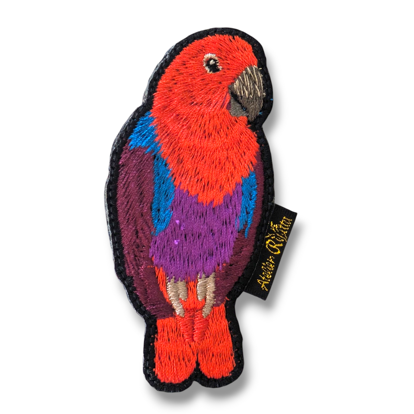 オオハナインコの刺繍ワッペン