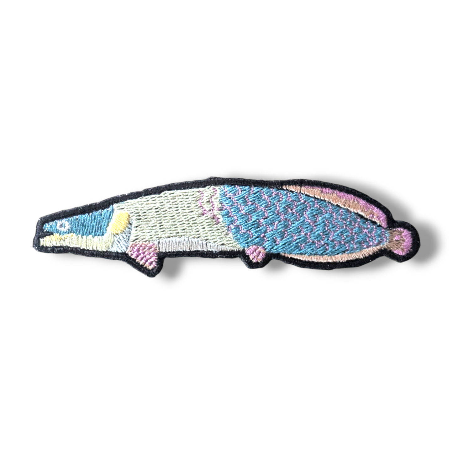 ピラルクの刺繍ワッペン