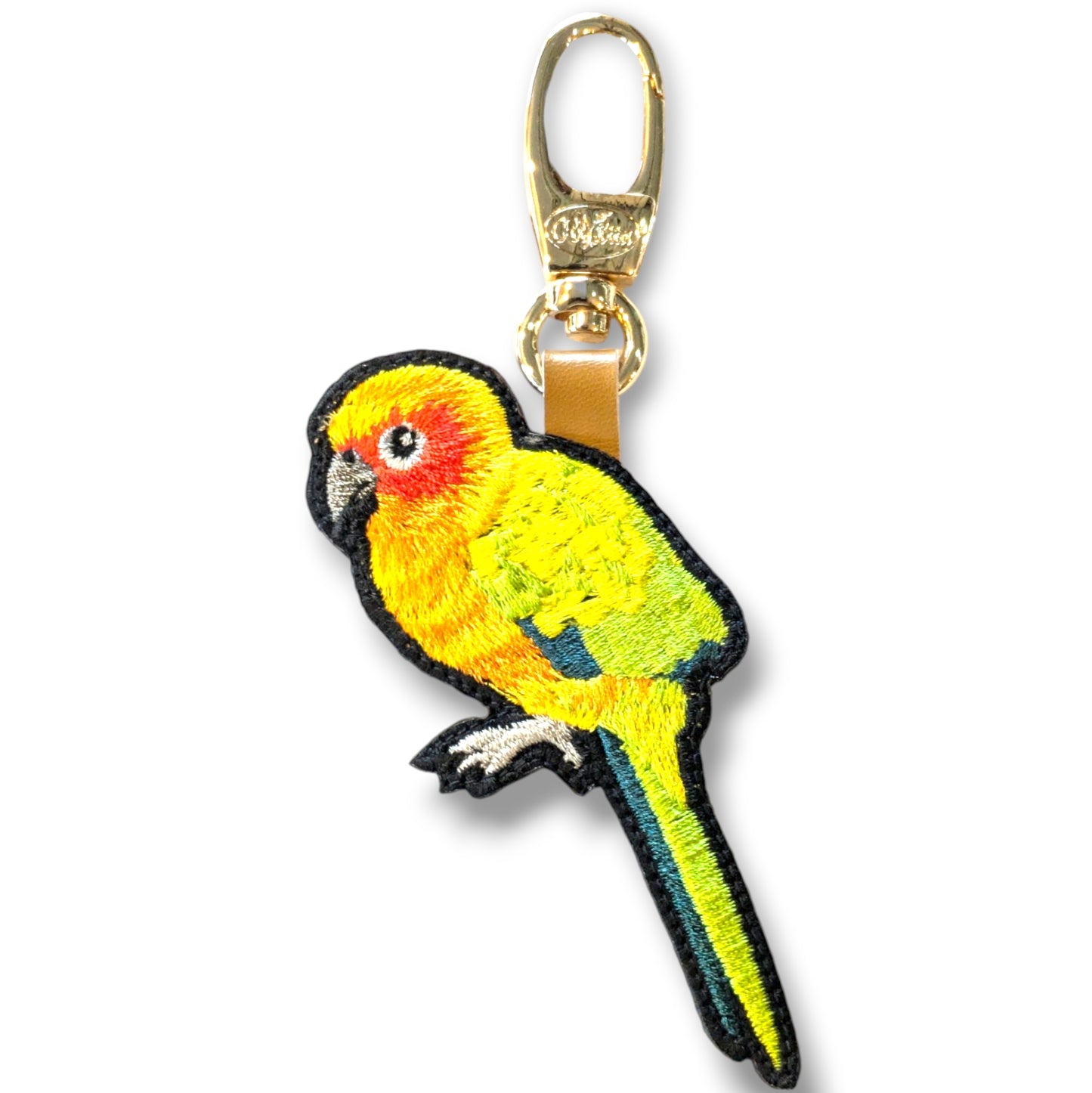 コガネメキシコインコの刺繍ワッペン