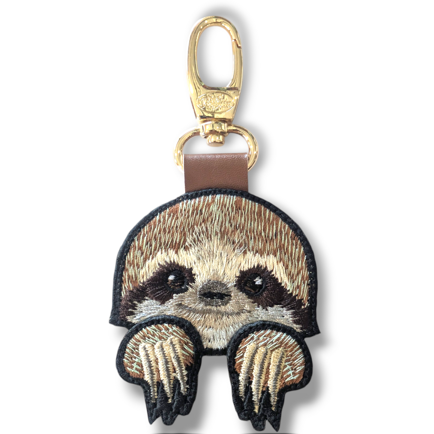 ミユビナマケモノの刺繍ワッペン