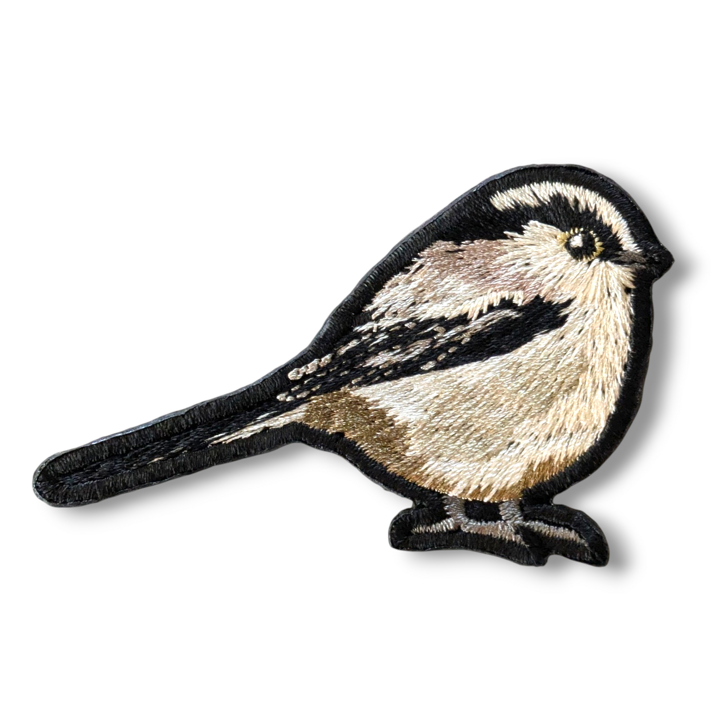 エナガの刺繍ワッペン