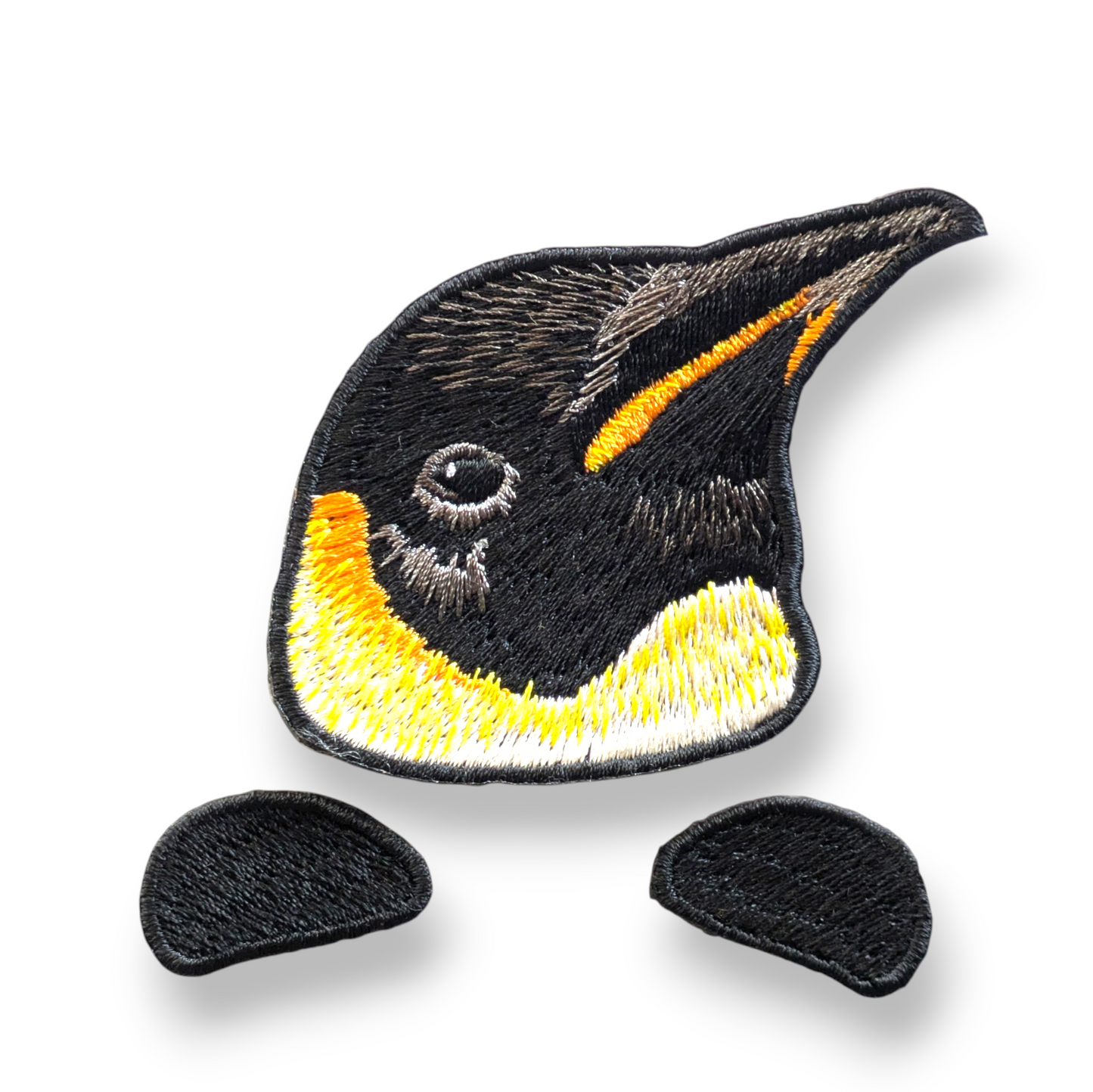 コウテイペンギンの証明写真刺繍ワッペン