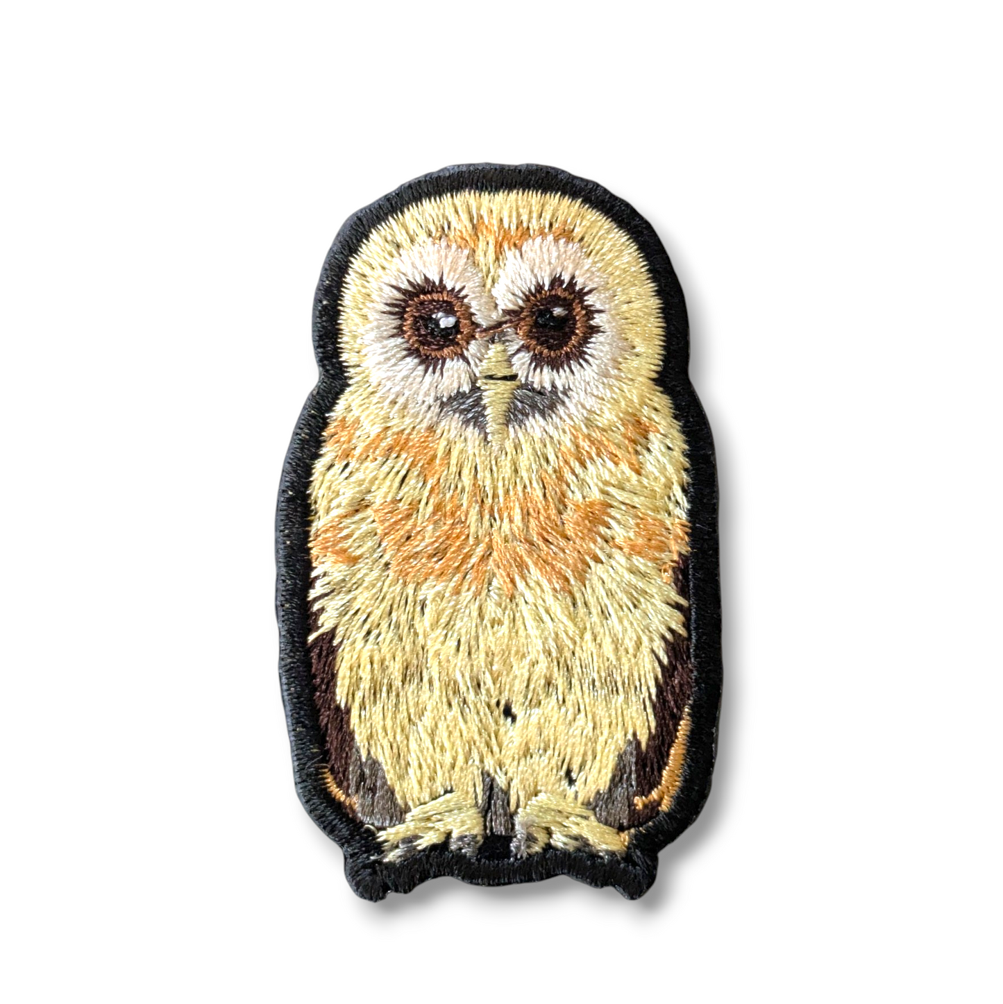 ナンベイヒナフクロウの刺繍ワッペン